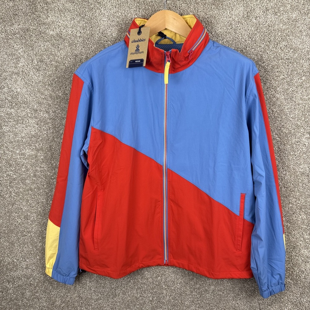 Chubbies "The Primary" Track Jacket‎ Mesh Lined 597231-014 Men's Medium NEW